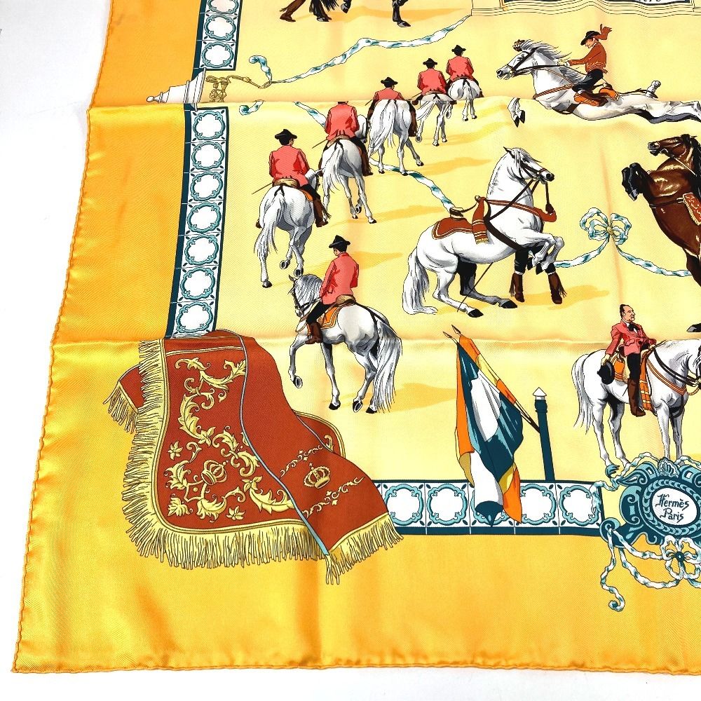 Hermes Scarf Carre 90 Silk Orange — view 5