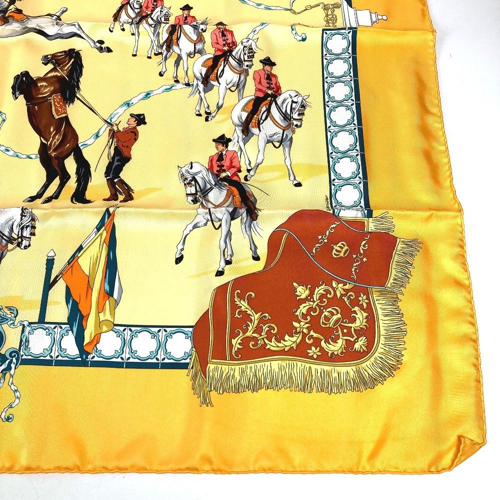 Hermes Scarf Carre 90 Silk Orange — view 6