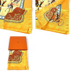 Hermes Scarf Carre 90 Silk Orange — view 9