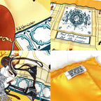 Hermes Scarf Carre 90 Silk Orange — view 8
