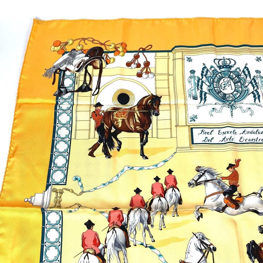 Hermes Scarf Carre 90 Silk Orange — view 3