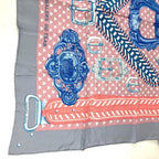 Hermes Scarf Carre 90 Washed Silk Pink — view 6