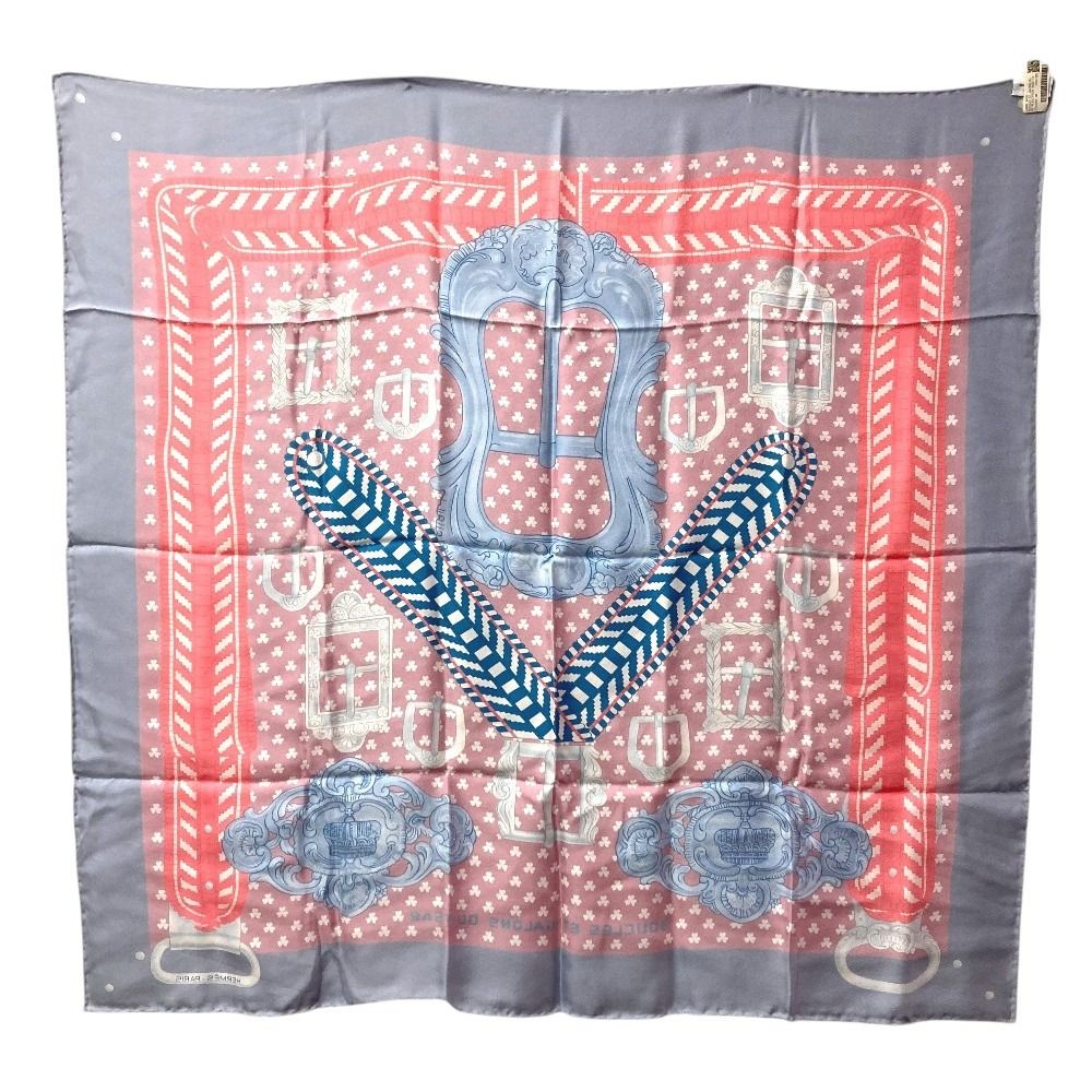 Hermes Scarf Carre 90 Washed Silk Pink — view 2