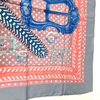 Hermes Scarf Carre 90 Washed Silk Pink — view 4