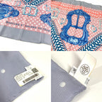 Hermes Scarf Carre 90 Washed Silk Pink — view 8