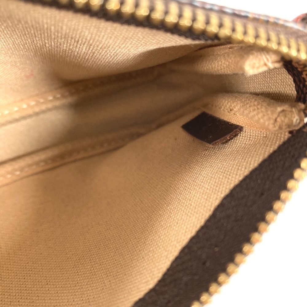 Louis Vuitton Handbag Mini Pochette Accessoire Damier Canvas Ebene Brown — view 2