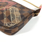 Louis Vuitton Handbag Mini Pochette Accessoire Damier Canvas Ebene Brown — view 4