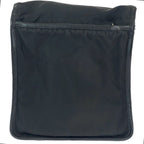 Prada Tessuto Black Silver Nylon Shoulder Bag Pochette — view 2