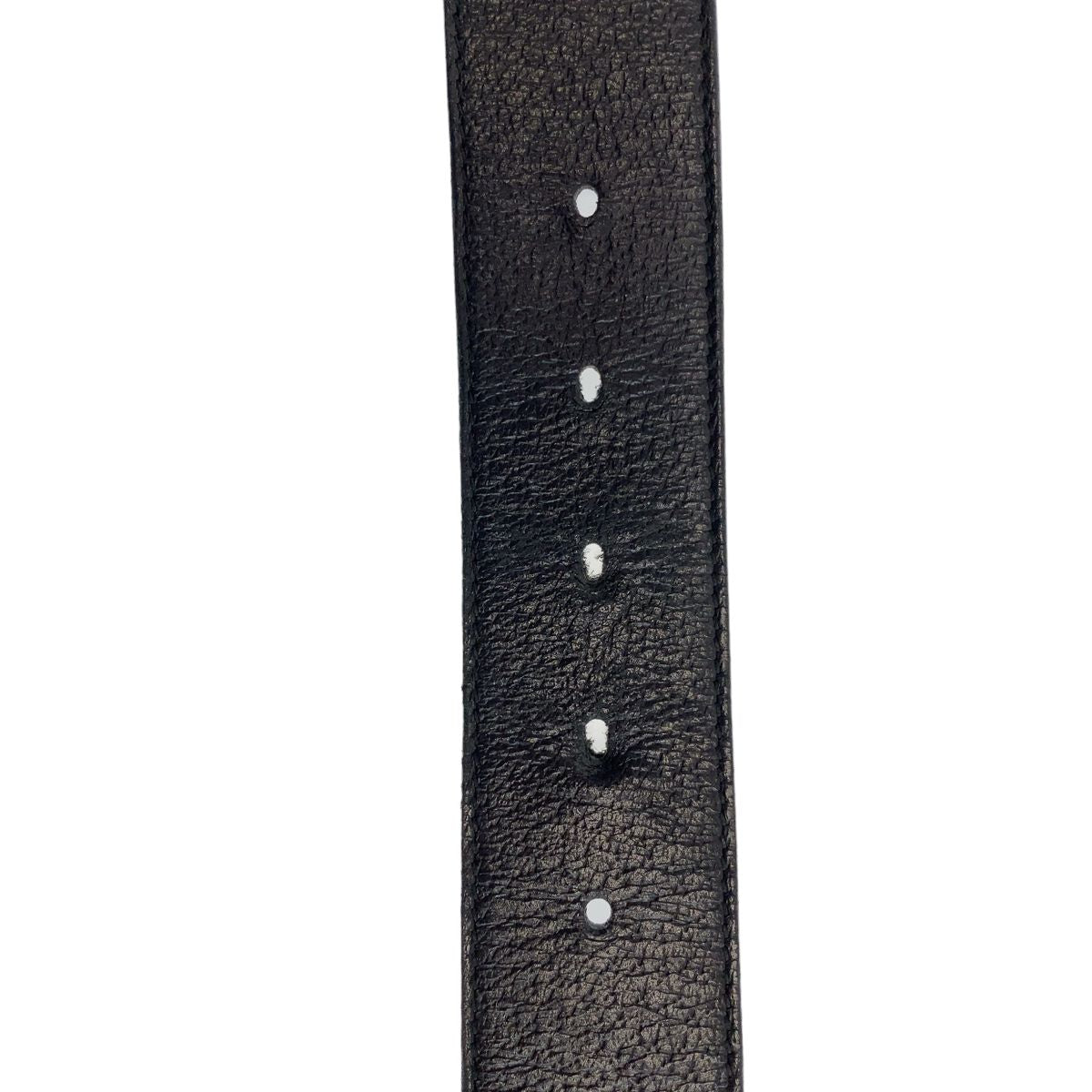 Gucci Marmont GG Logo Black Silver Leather Belt Buckle — view 8