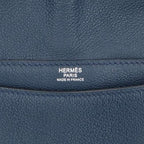 Hermes Ste Bright Togo Blue Nuit Flap Shoulder Bag — view 3