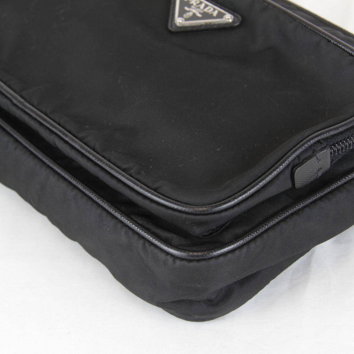 Prada Usedprada Saffiano Waist Bag Tessuto Nylon Black High Simple — view 5
