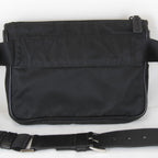 Prada Usedprada Saffiano Waist Bag Tessuto Nylon Black High Simple — view 2