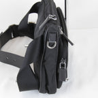 Prada Usedprada Saffiano Waist Bag Tessuto Nylon Black High Simple — view 4