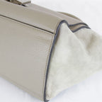 Celine Small Trapeze 2-Way Shoulder Bag Leather Suede Beige High — view 5