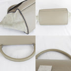 Celine Small Trapeze 2-Way Shoulder Bag Leather Suede Beige High — view 6