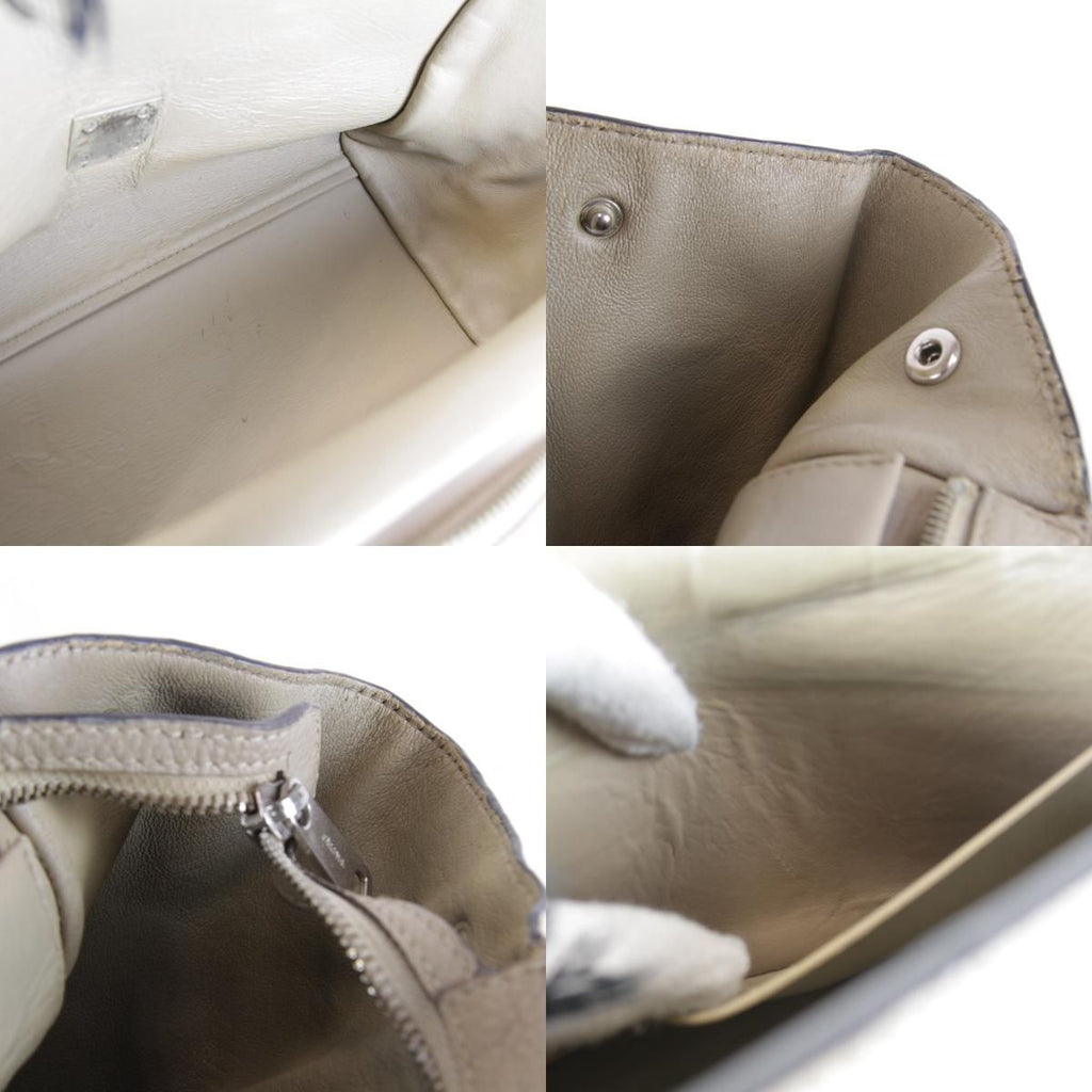 Celine Small Trapeze 2-Way Shoulder Bag Leather Suede Beige High — view 9