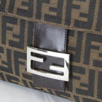 Fendi Zucca Mamma Bucket Logo Shoulder Bag Canvas Brown High — view 8