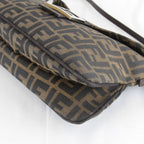 Fendi Zucca Mamma Bucket Logo Shoulder Bag Canvas Brown High — view 5