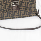 Fendi Zucca Mamma Bucket Logo Shoulder Bag Canvas Brown High — view 9