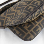 Fendi Zucca Mamma Bucket Logo Shoulder Bag Canvas Brown High — view 6