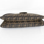Fendi Zucca Mamma Bucket Logo Shoulder Bag Canvas Brown High — view 7