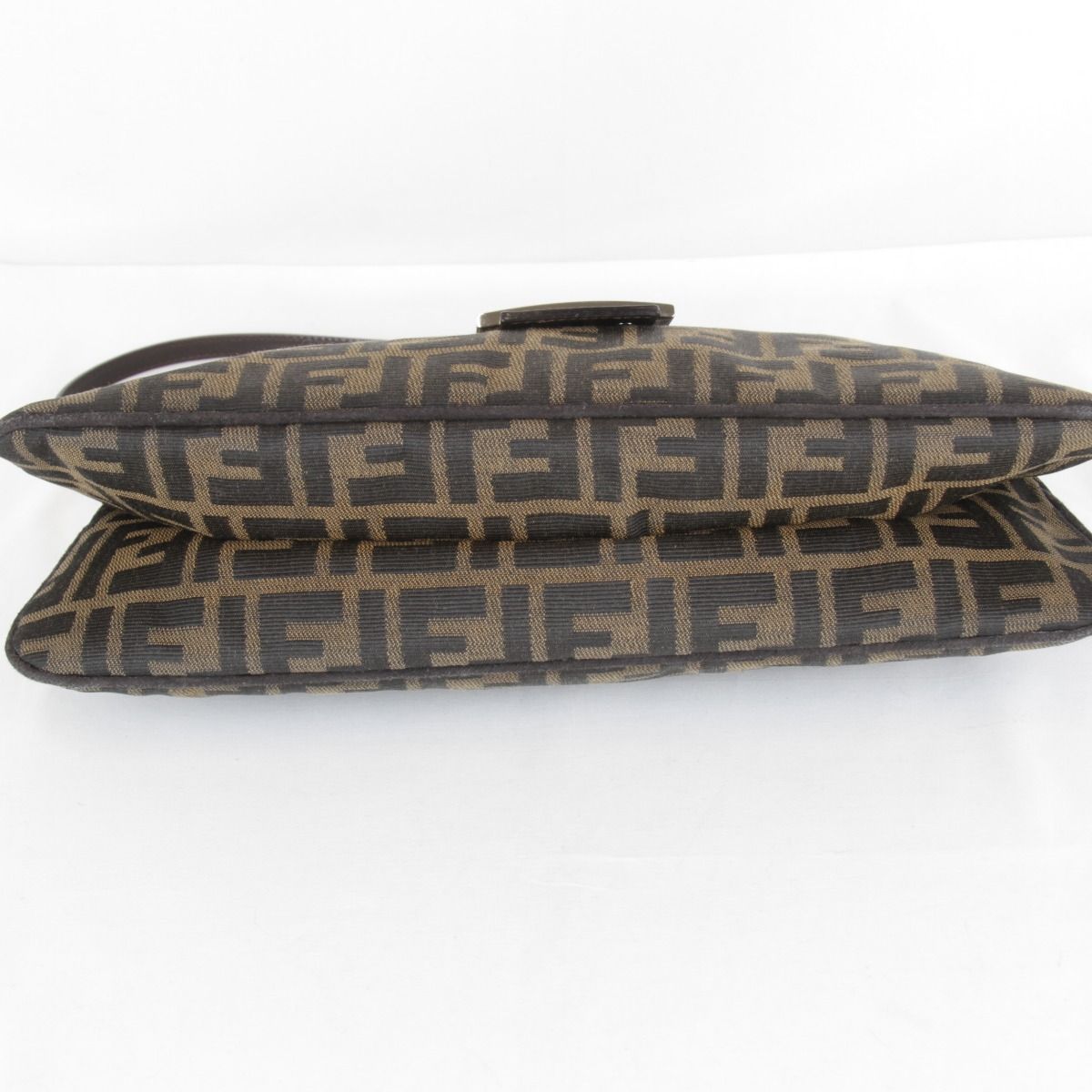 Fendi Zucca Mamma Bucket Logo Shoulder Bag Canvas Brown High — view 7