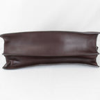 Celine Chain Shoulder Bag Leather Gold Wine Red High Simple — view 7