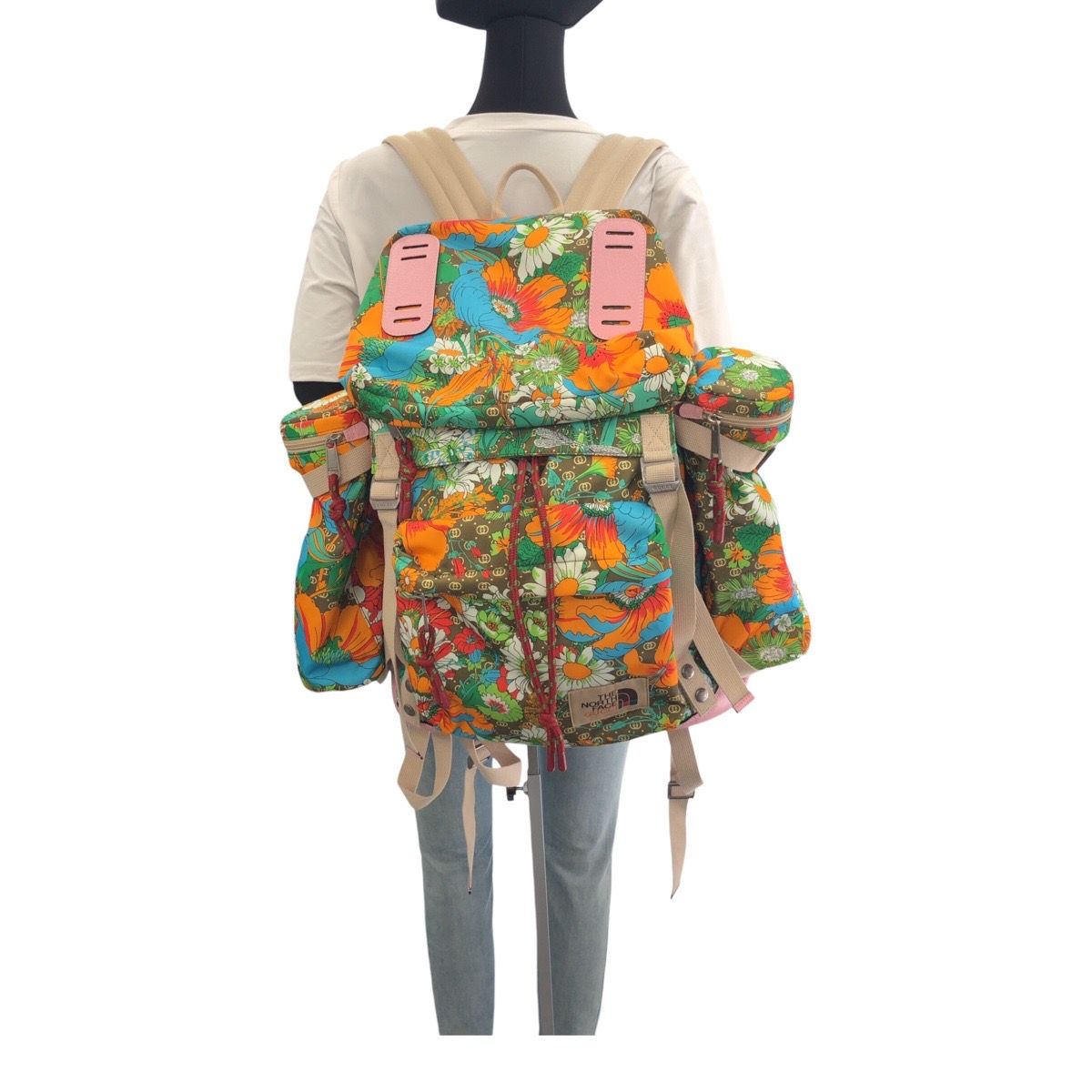 Gucci North Face Flower Multicolor Backpack — view 7