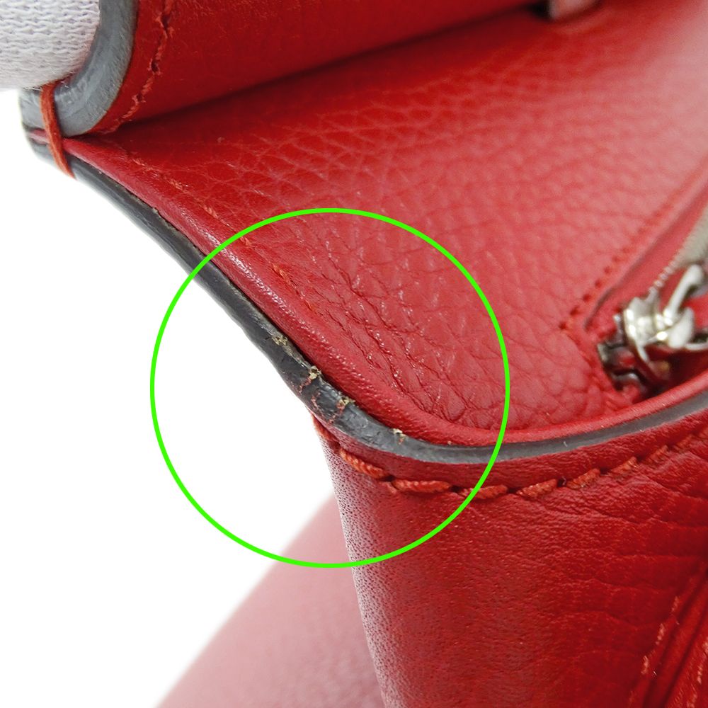 Gucci 2-Way Shoulder Bag Bamboo Leather Red — view 8