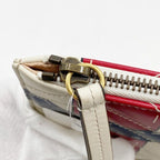 Gucci Clutch GG Marmont Ivory Red Navy Leather Belt Motif Gold — view 6