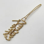Louis Vuitton Barrette LV Script Gold Metal Hair Accessory — view 3
