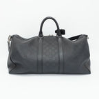 Louis Vuitton Keepall Bandouliere 45 Boston Bag Damier Infini Black — view 2