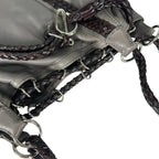 Loewe Shoulder Bag Leather Gray Braid — view 6