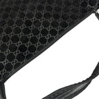 Gucci Shoulder Bag Suede Black GG Pattern — view 6