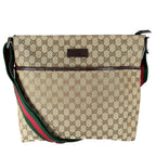 Gucci Sherry Line Tote Bag GG Canvas Beige