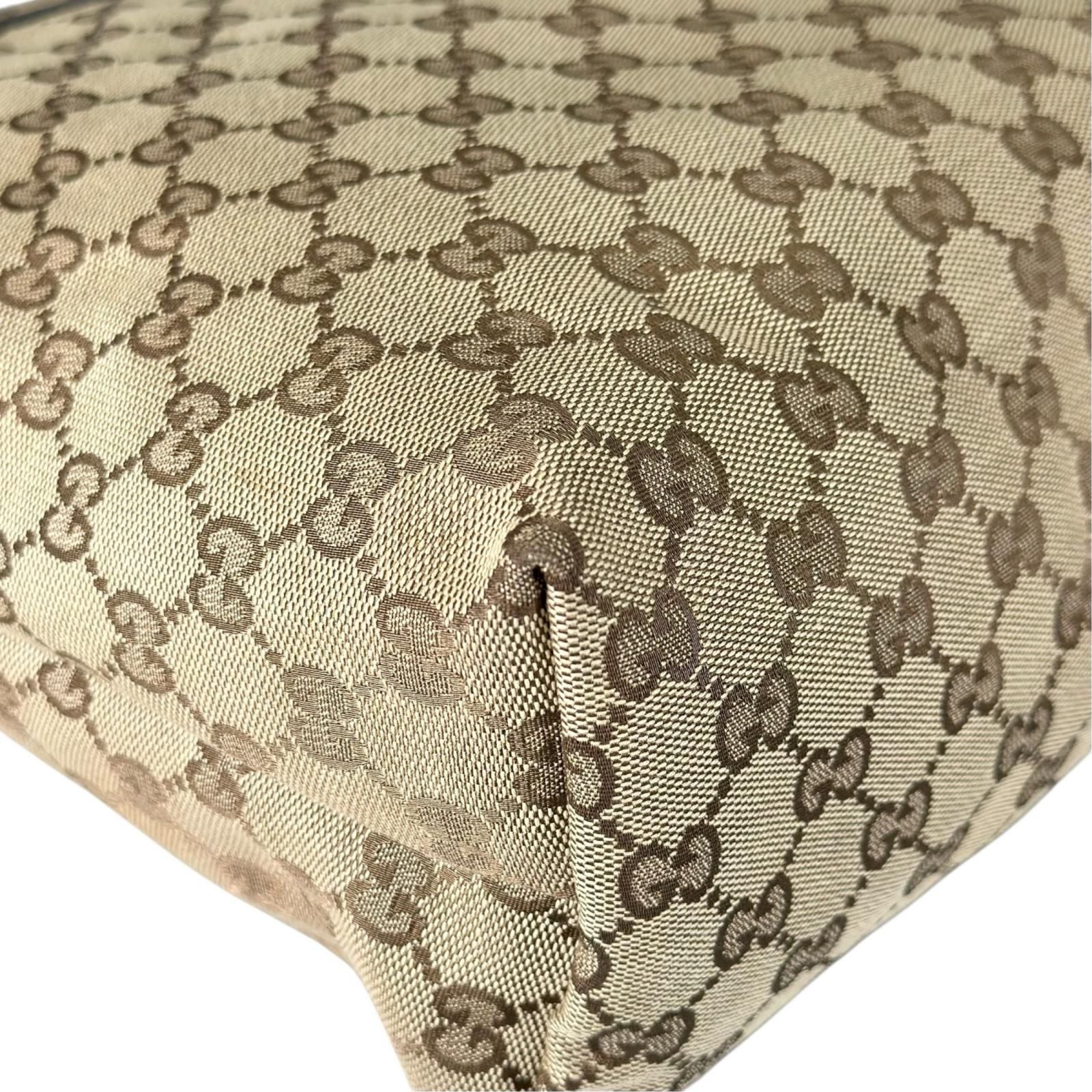 Gucci Sherry Line Tote Bag GG Canvas Beige — view 7