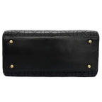 Dior Lady Dior Handbag Lambskin Black Medium — view 4