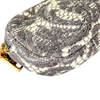 Prada Pouch Nylon Gray Botanical Pattern — view 7