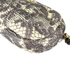 Prada Pouch Nylon Gray Botanical Pattern — view 8