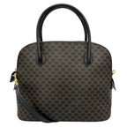 Celine Handbag Leather Brown 2-Way Macadam