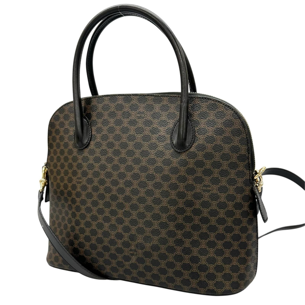 Celine Handbag Leather Brown 2-Way Macadam — view 2