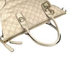 Gucci Guccissima 2-Way Tote Horsebit Shoulder Bag Beige — view 5