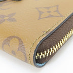 Louis Vuitton Coin Case Zippy Purse Duck Monogram Reverse Brown Sun Yitian — view 6