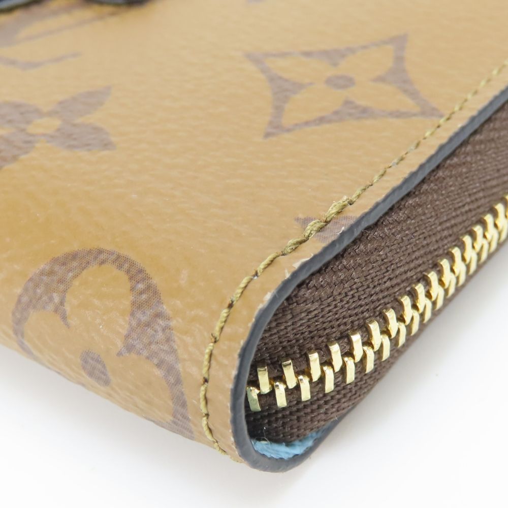 Louis Vuitton Coin Case Zippy Purse Duck Monogram Reverse Brown Sun Yitian — view 6