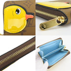 Louis Vuitton Coin Case Zippy Purse Duck Monogram Reverse Brown Sun Yitian — view 7