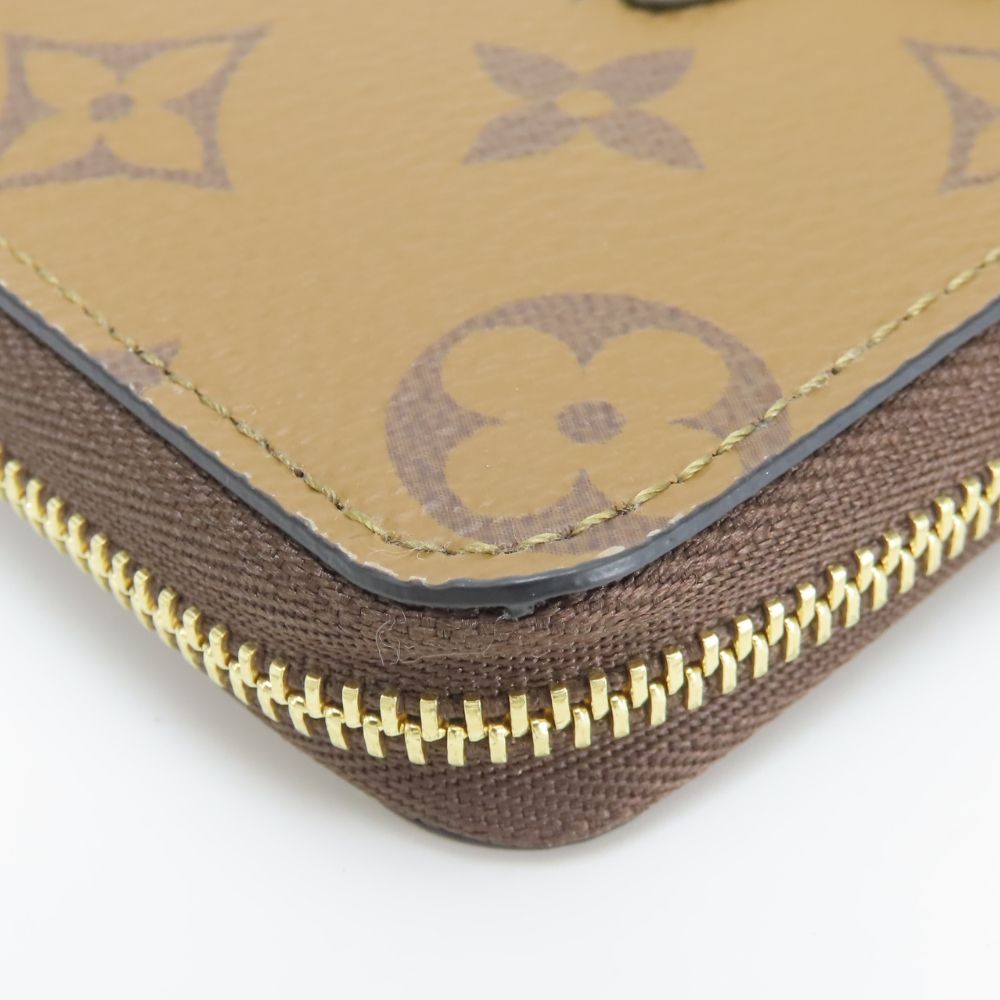 Louis Vuitton Coin Case Zippy Purse Duck Monogram Reverse Brown Sun Yitian — view 5