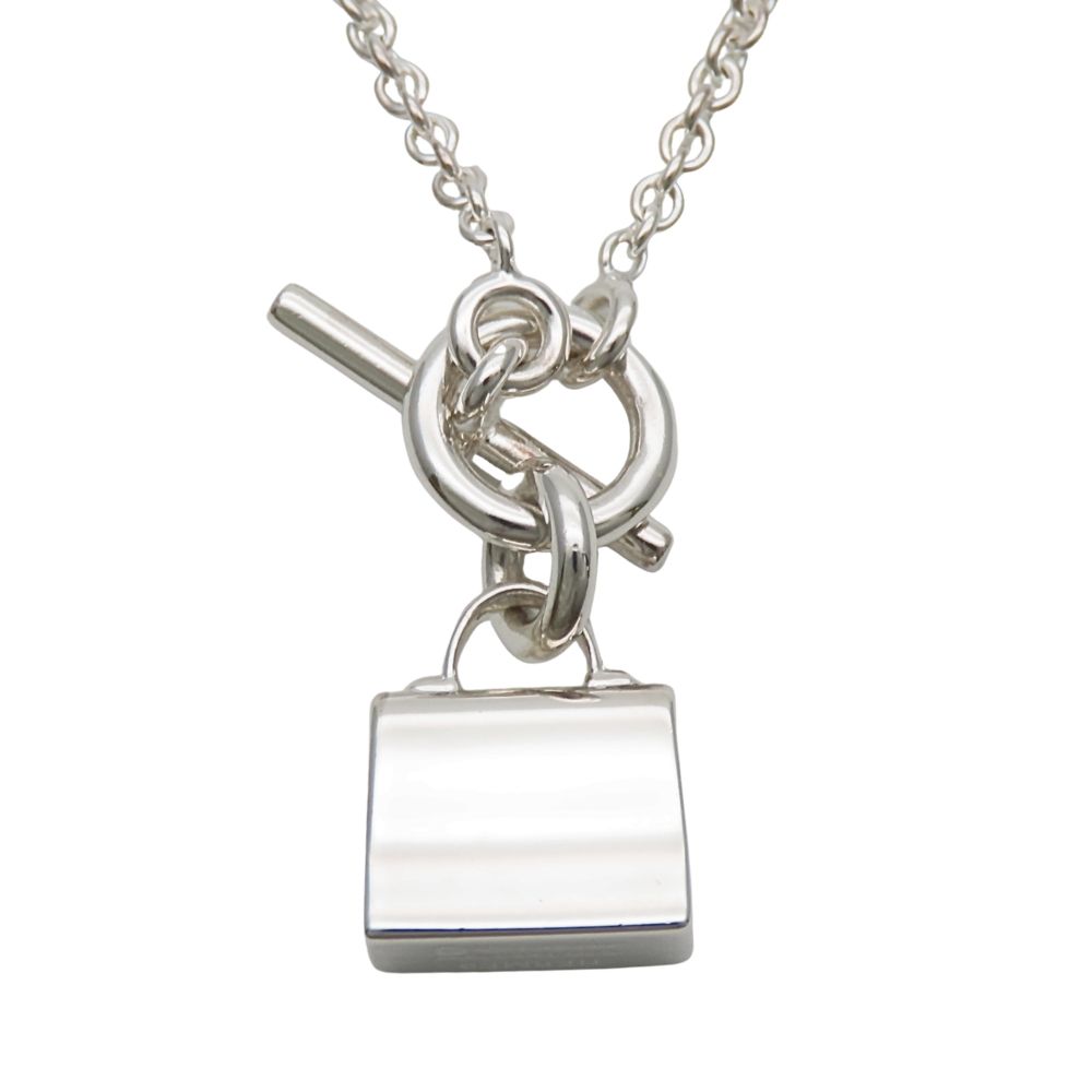 Hermes Necklace Amulet Kelly Silver Fashionable — view 2