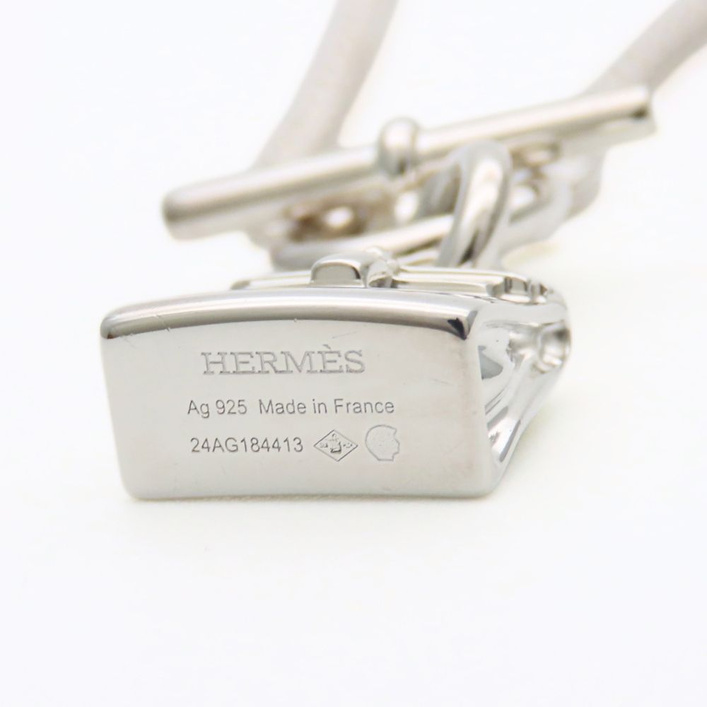 Hermes Necklace Amulet Kelly Silver Fashionable — view 4