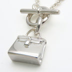 Hermes Necklace Amulet Kelly Silver Fashionable — view 3