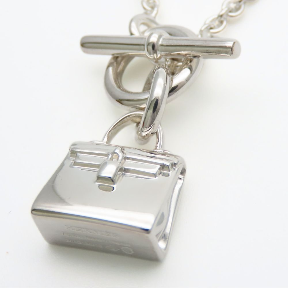 Hermes Necklace Amulet Kelly Silver Fashionable — view 3